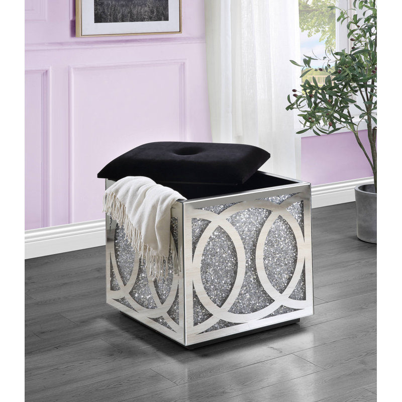 Juvanta Faux Leather Ottoman
