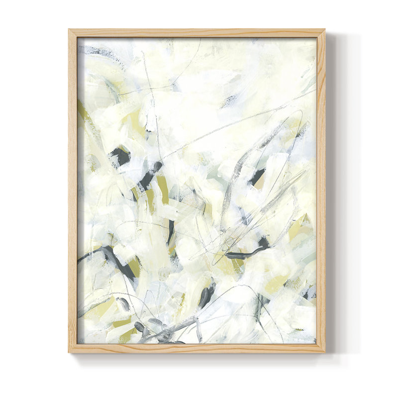 Ice Scribe I, reproduction encadrée - bois massif, H 11 po x l 9 po
