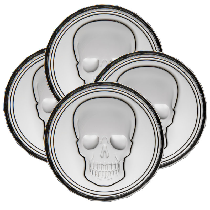 Ensemble de sous-verres empilables Skull