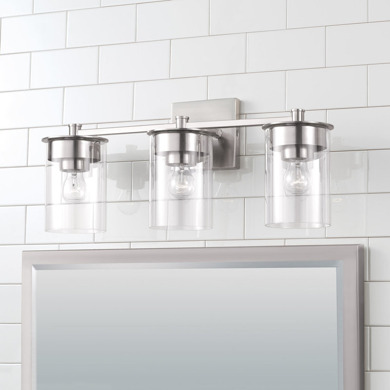 Elstone 3 - Light Dimmable Vanity Light, Brushed Nickel