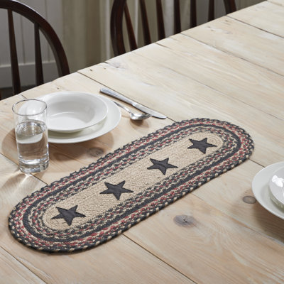 Aizik Geometric Round Table Runner