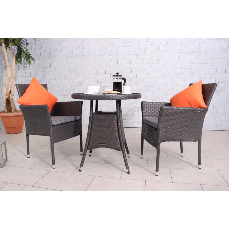 Briaunna 2 Seater Bistro Set with Cushions