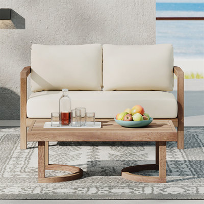 Treve 2 - Person Outdoor Seating Group with Cushions by Red Barrel Studio