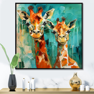 Majestic Giraffe Melody - Girafe, art mural animal