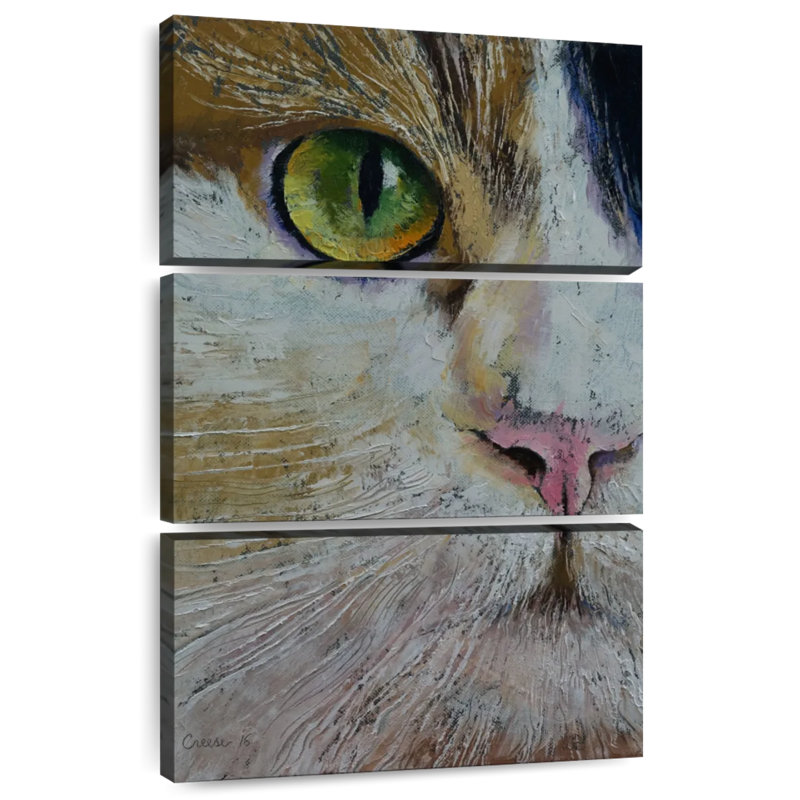 Brampt Calico Cat, 45" H x 28" W
