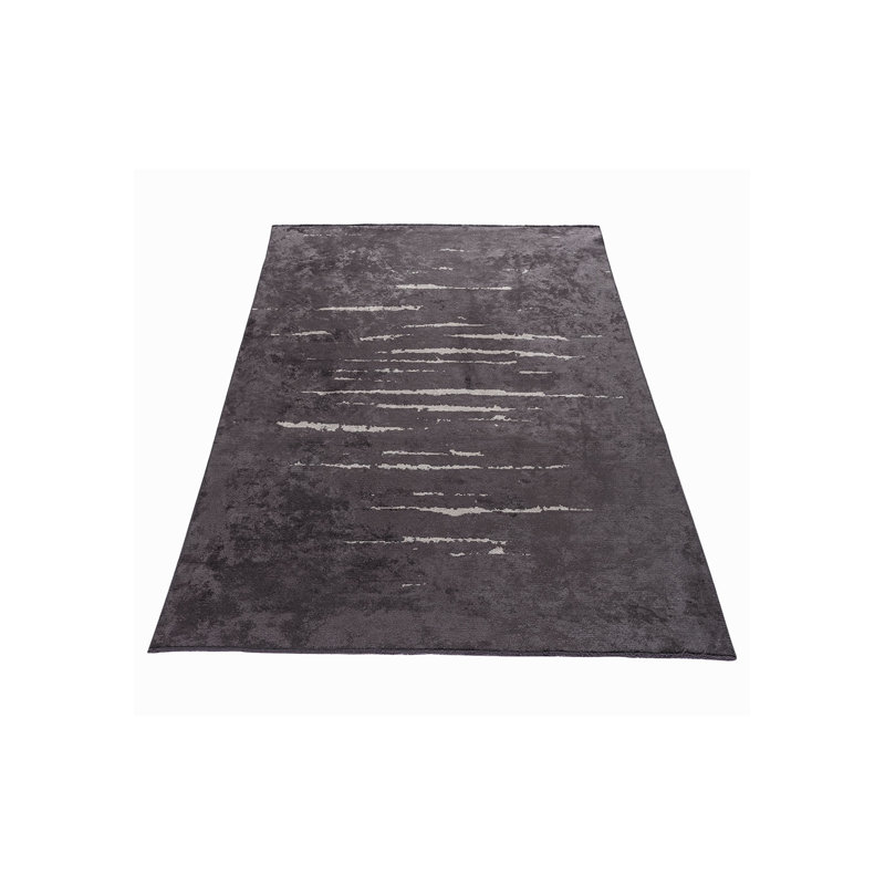 Delanty Abstract Hand Loom Indoor / Outdoor Area Rug, Rectangle 5'3" x 7'7"