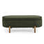 Banc de rangement ovale, pieds en bois d'hévéa-1697349376