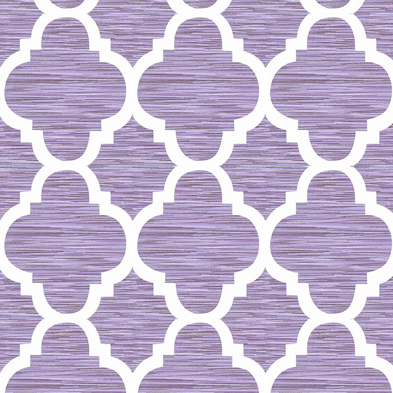 Honor Geometric Rod Pocket Curtain Panels, Lavender, 70" W x 84" L