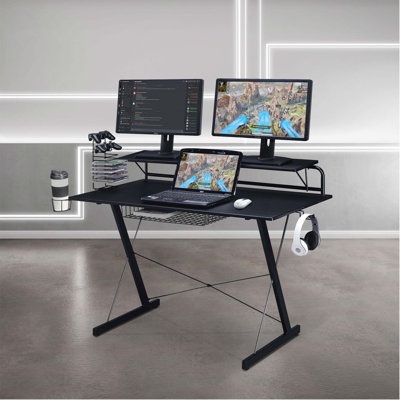 Shaia Metal Base Computer Desk