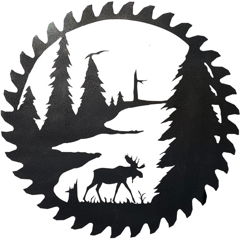 Art mural Dugout Creek Designs, Noir martelé