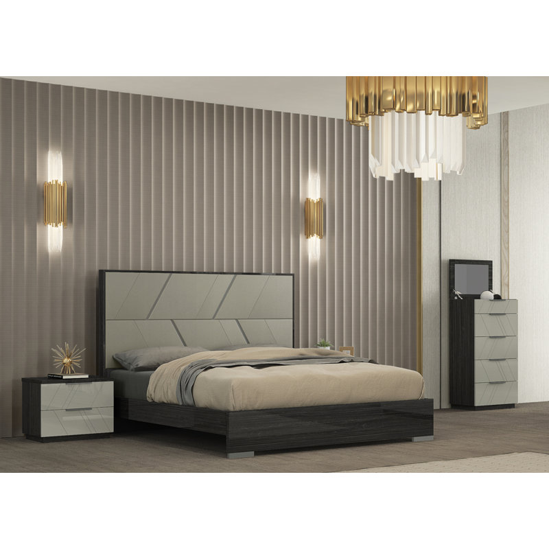 Commode 5 tiroirs avec miroir Baillie
