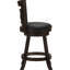 Tabouret de comptoir de 2 - fonction pivotante, noir, couleur, pour les tabourets de salle à manger