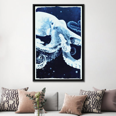 «Indigo Octopus», reproduction sur toile