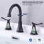 Robinet de lavabo de salle de bain classique avec bec pivotant à 360 ° en métal bronze huilé Classic