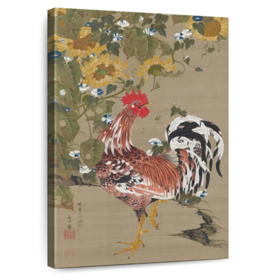 Brampt coq et tournesols