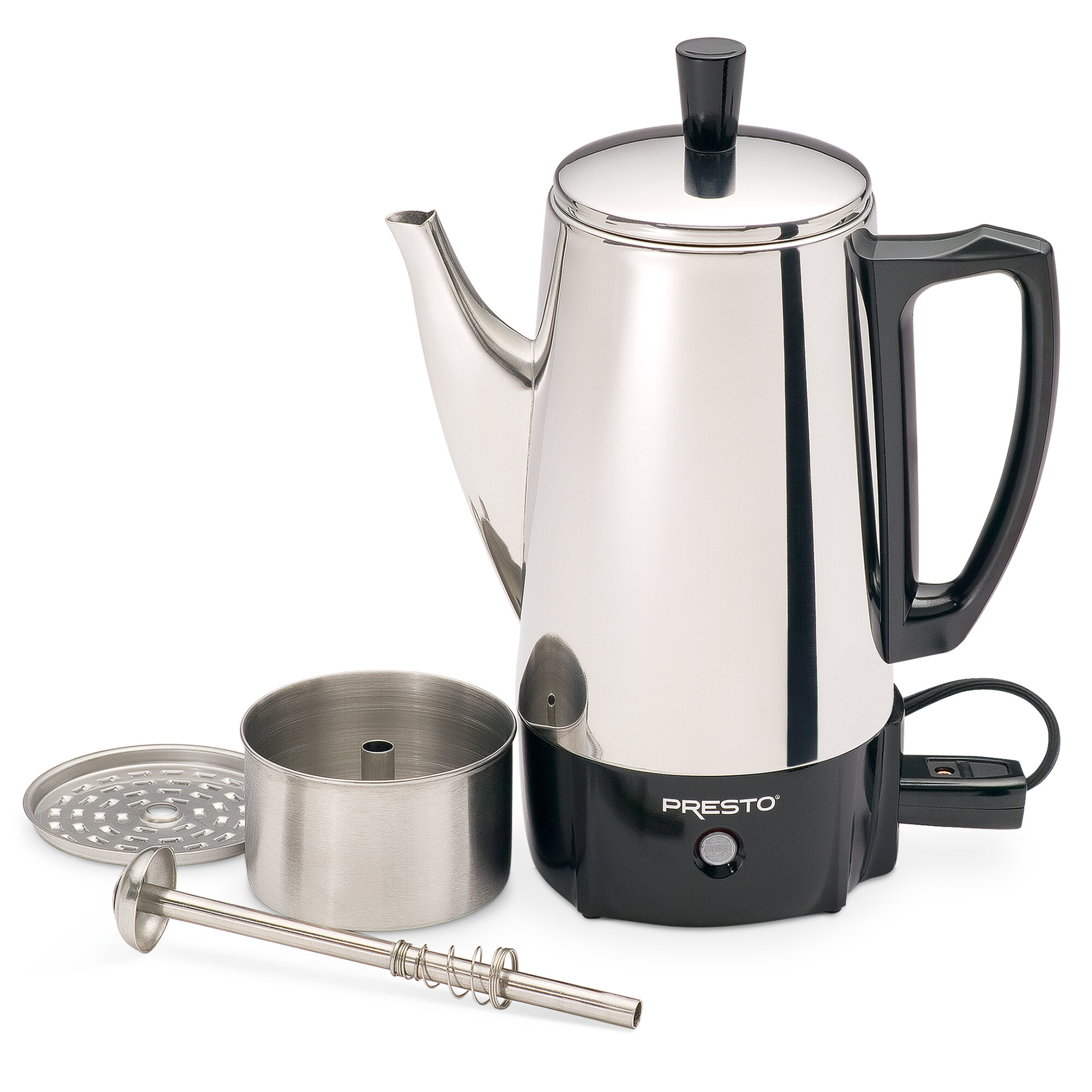 Stansport Stainless Steel Percolator 9-Cup Coffee Pot