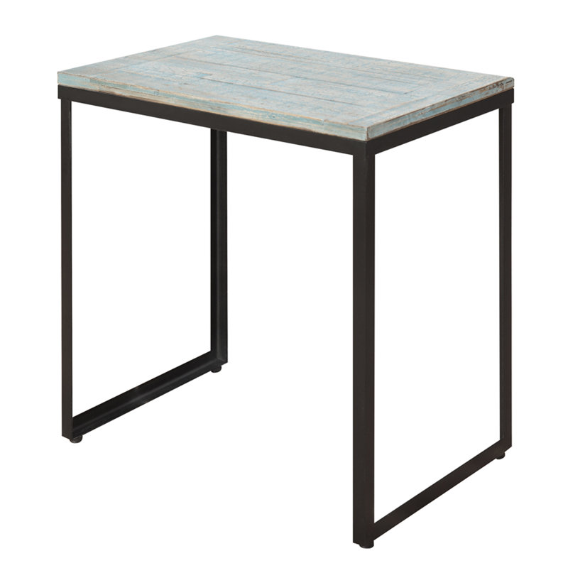 South Ferry End Table, Blue
