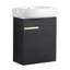 Meuble-lavabo à fermeture en douceur avec lavabo, 16 po pour petite salle de bain-1126268007