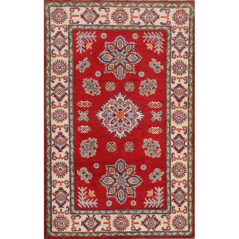 One-of-a-Kind 3'4" X 4'11" New Age Wool Area Rug in