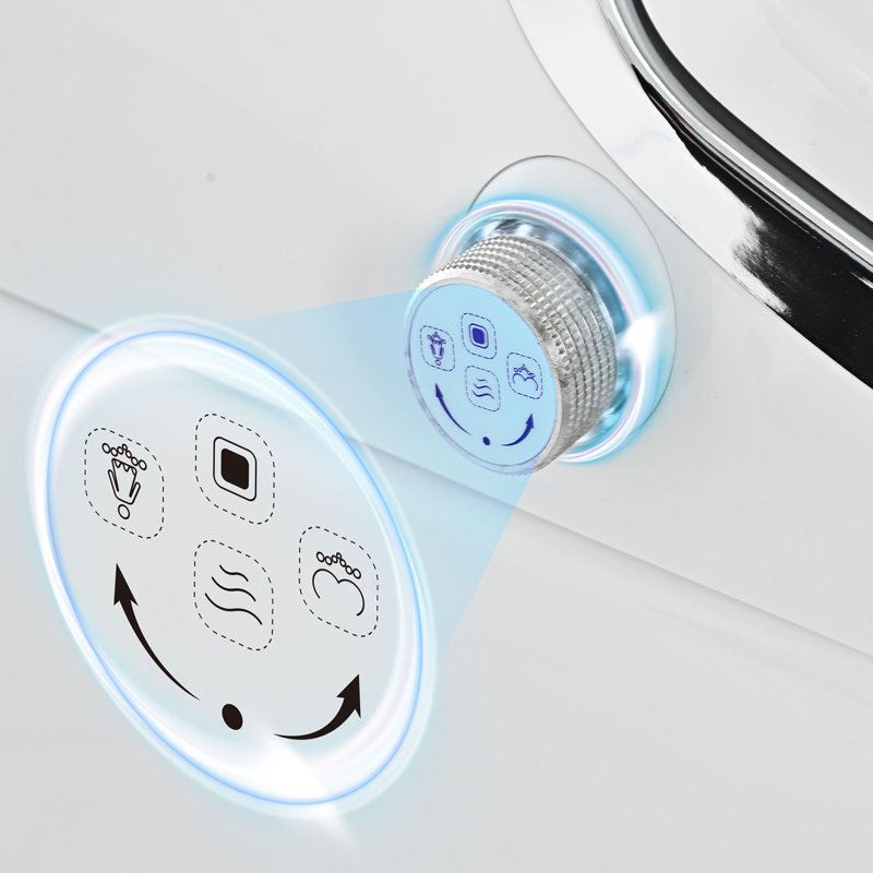 Toilette intelligente avec fonctions de séchage, d'eau chaude et de siège chauffant