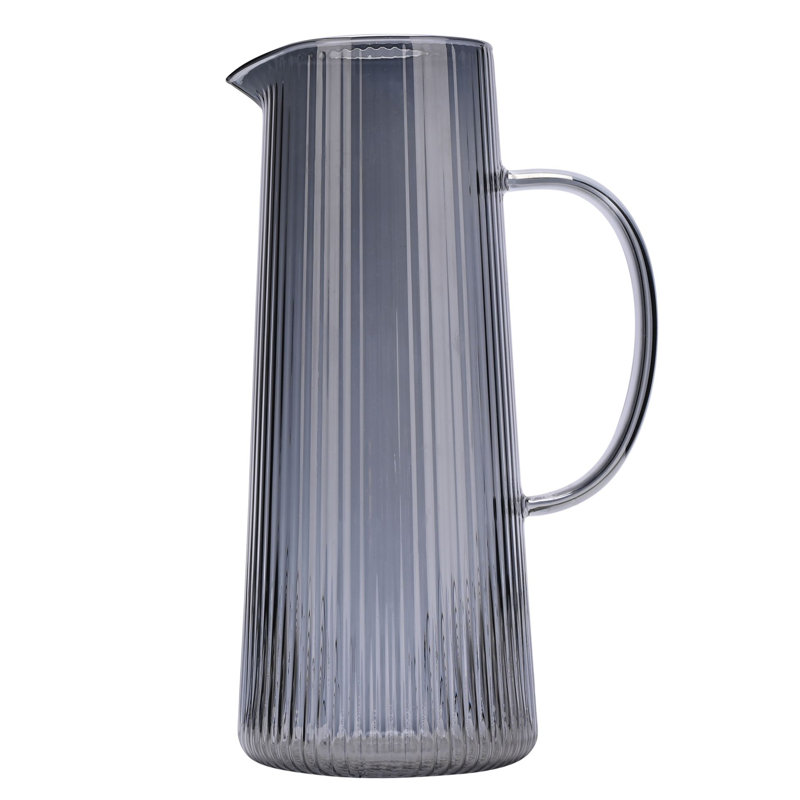 Grey Ribbed Jug, Grey