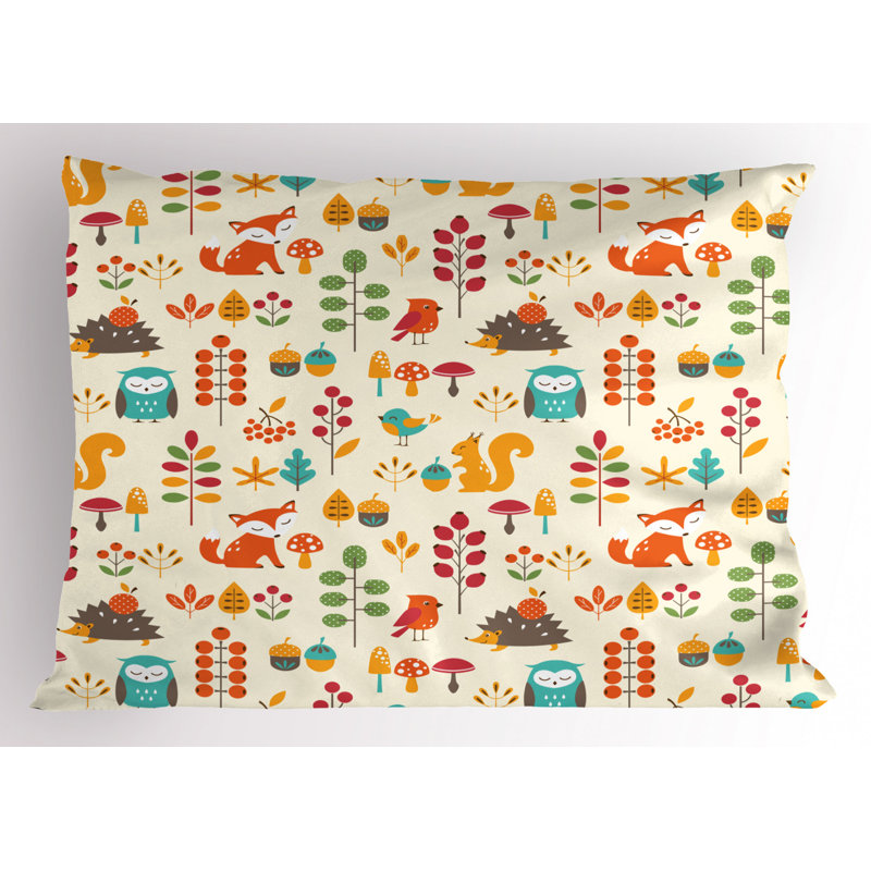 Children Polyester Floral Sham Set, Twin