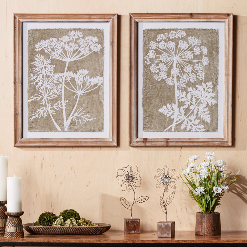 «Queen Anne's Lace and Fern», art mural encadré