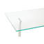 120cm Glass Top Console Table