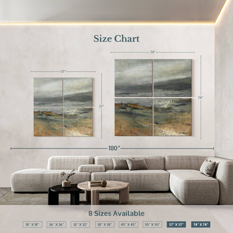Copper Mountain, 57" H x 57" W