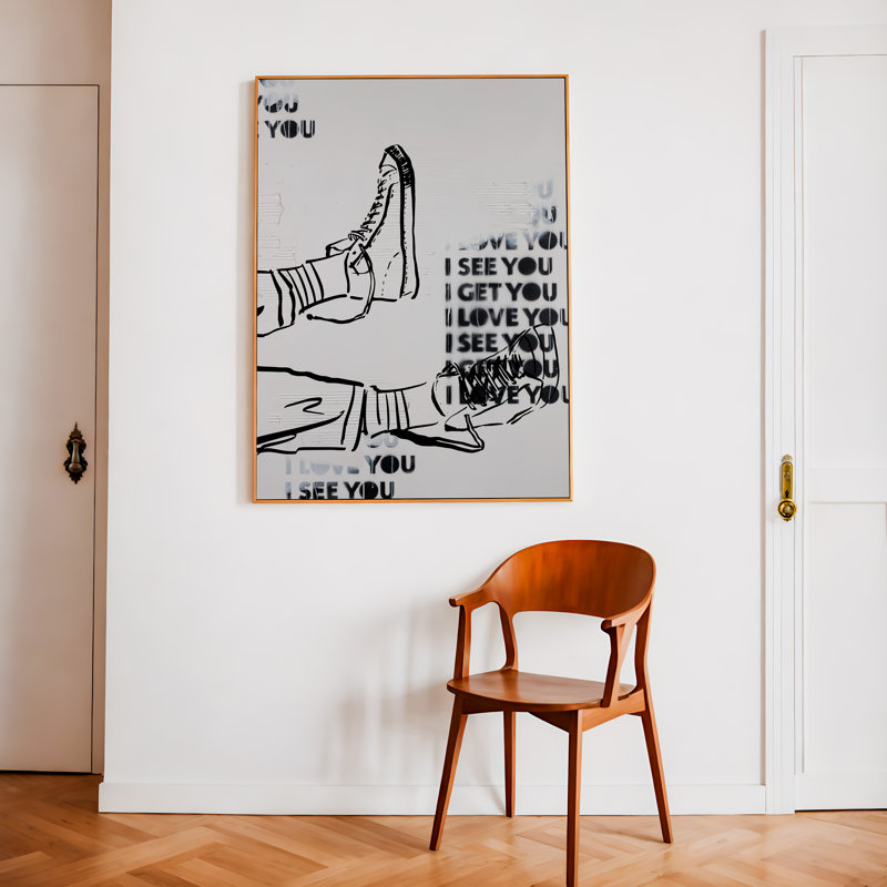 «Paire de chaussures de sport» par Kent Youngstrom, reproduction d'art, H 40 po x l 30 po