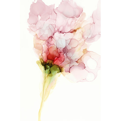 Flower Passion I by Jennifer Goldberger - Painting Print