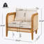 Chaise avec accoudoirs de patio Kirkby