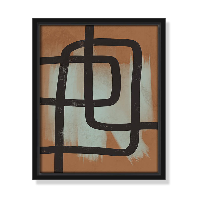 «Many Paths Taken 2», reproduction encadrée sur toile, Noir, H 11,5 po x l 9,5 po x P 2 po