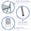 Metal Folding Chair with Rubber Bumper Feet-125568531