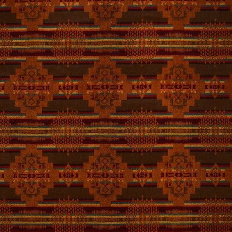 Couverture ultra douce faite à la main Sienna Southwest, Orange / Brun