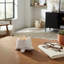 Bougie parfumée en céramique lavande pour salon - bougie décorative pour table basse, chambre à coucher ou bibliothèque - 7 po, blanc et ivoire