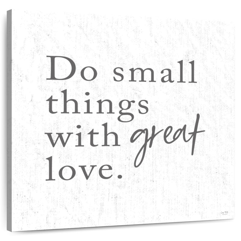 Tergel Do Small Things With Great Love