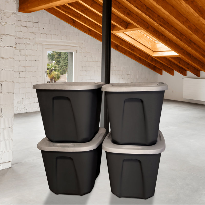 Homz Plastic Storage Tub & Tote