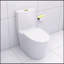 Toilette allongée une pièce - blanc