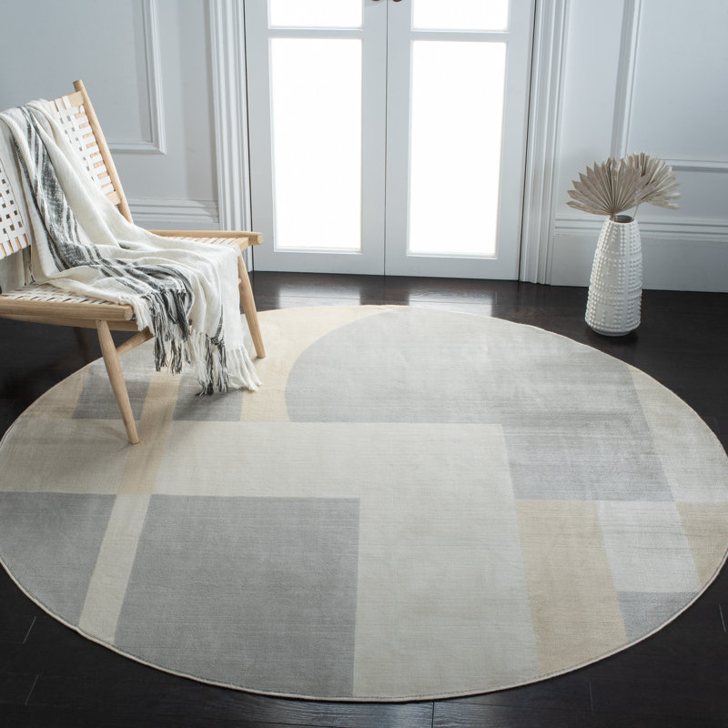 Honore 300 Performance Geometric Rug, Round 6'7"