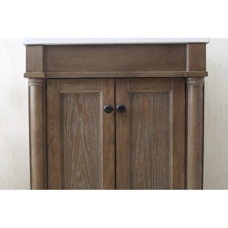 Silvana 24'' Single Bathroom Vanity with Ceramic Top