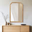 Miroir mural en bois massif pour salle de bain ou chambre à coucher-90955539-90955540
