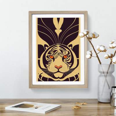 Tiger Deco - Framed Print