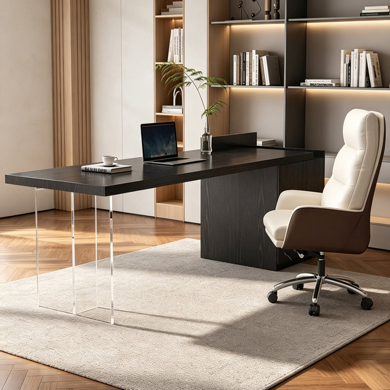 Bureau italien simple et élégant, 33.46" H x 70.87" W x 27.56" D