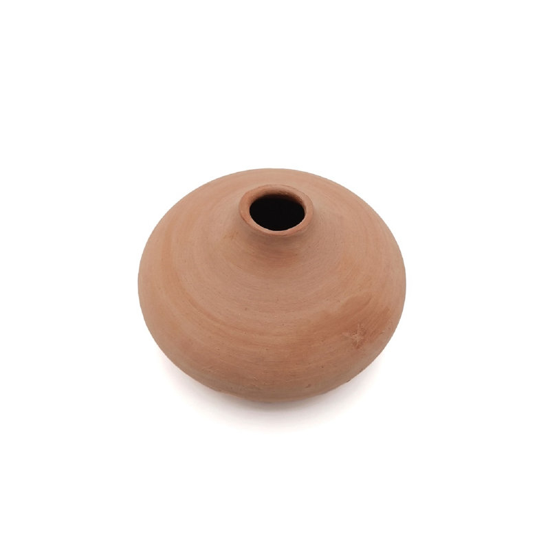Terracotta Vase Dia 10" & H 5.5"
