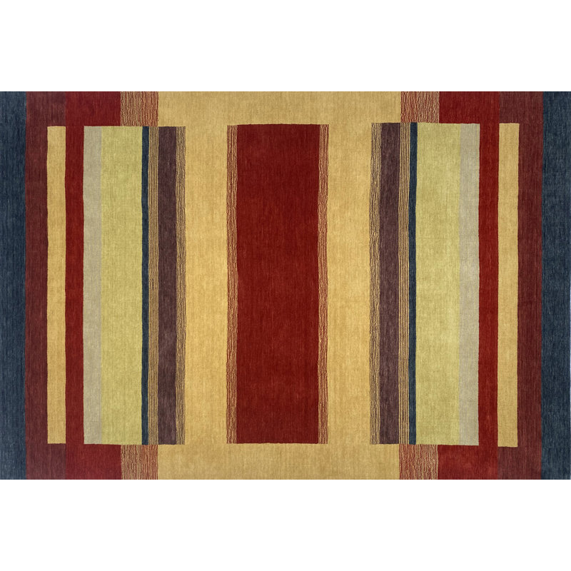 Solid Colour Wool Hand Loomed 140cm X 200cm Area Rug