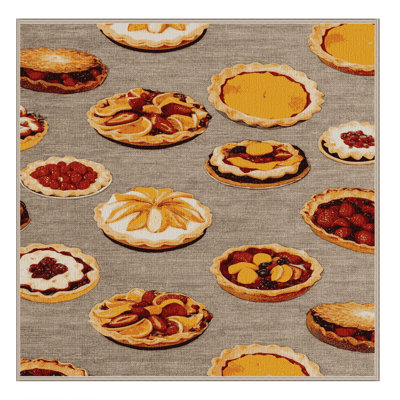  Tapis lavable à base de desserts à base de fruits
