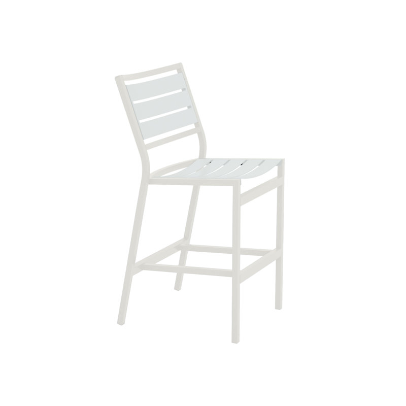 Tabouret de bar 28 po Cabana Club, Neige, Coquille