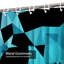 Rideau de douche bleu clair avec 12 crochets-502900114