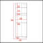 Armoire Glasgow, une armoire, deux tablettes